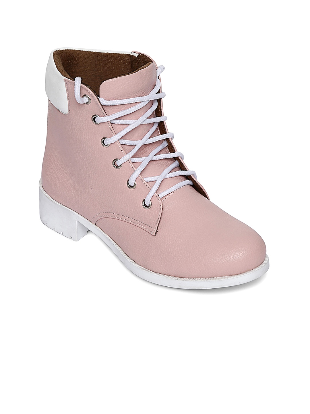 

Marc Loire Women Pink Solid Heeled Boots