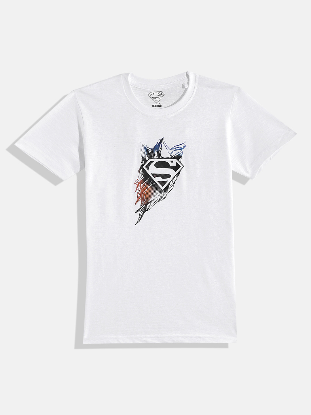 

Eteenz Boys Superman Printed Premium Cotton T-shirt, White