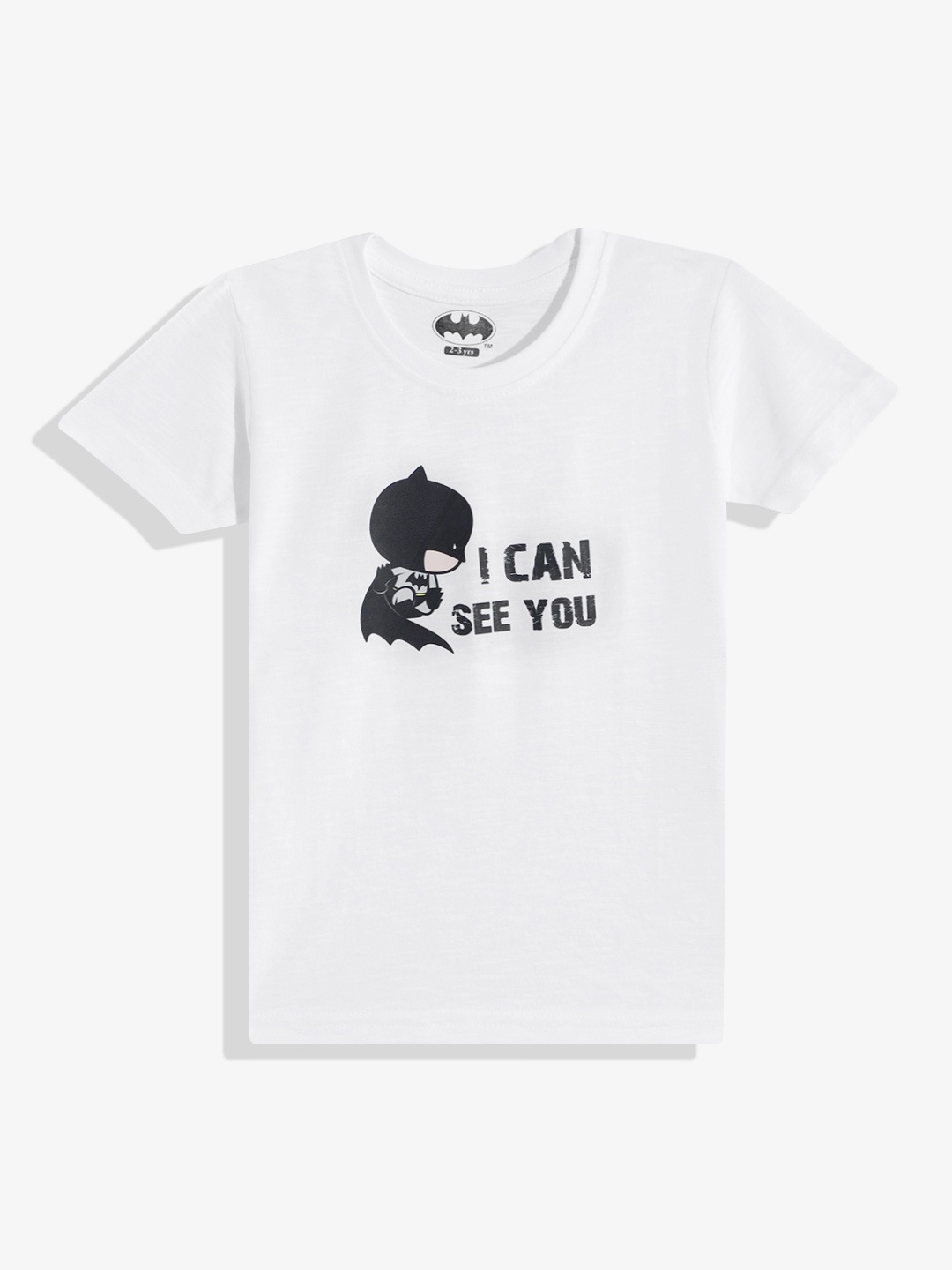 

Eteenz Boys Batman Printed Premium Cotton T-shirt, White