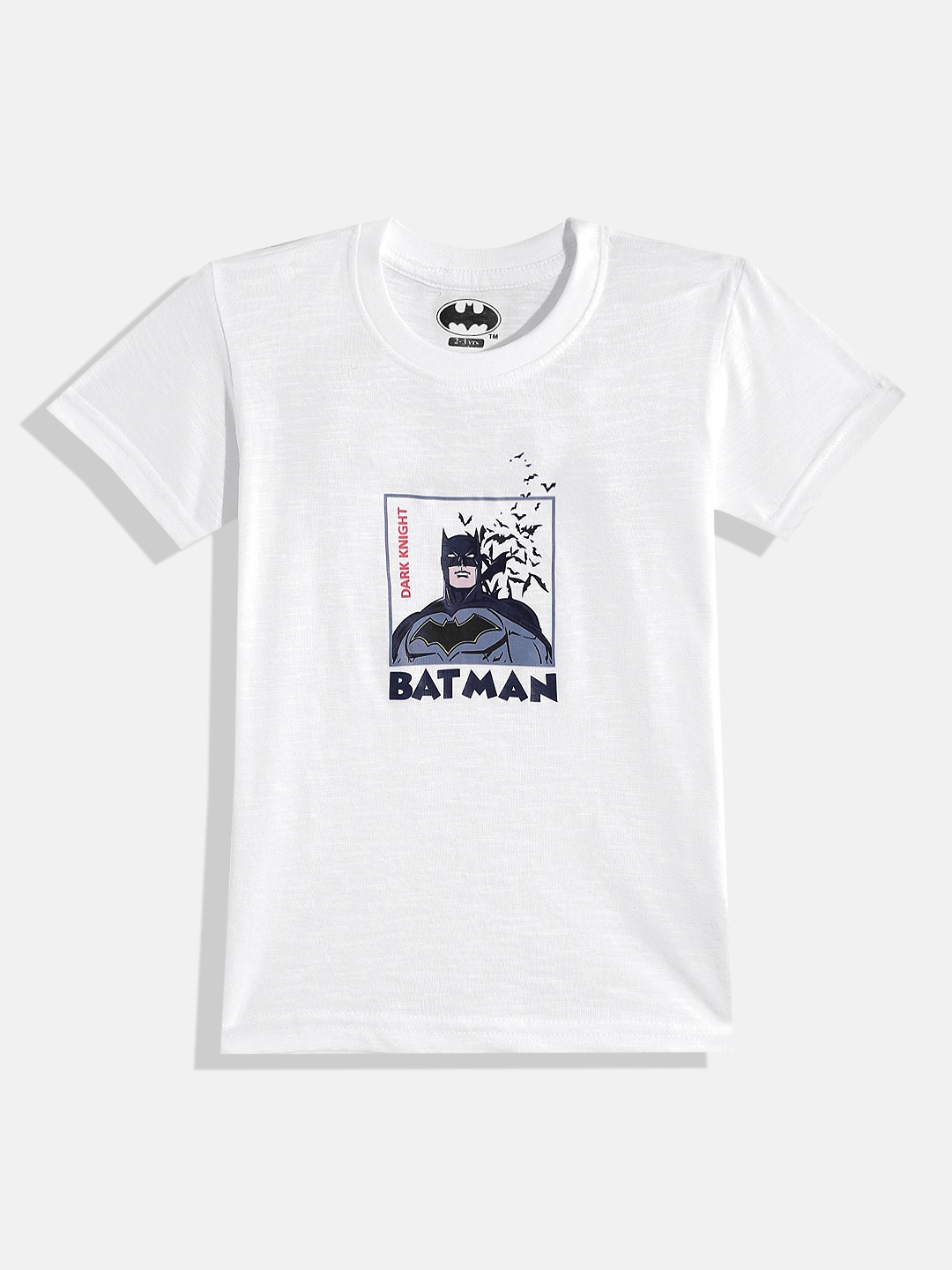 

Eteenz Boys Batman Printed Premium Cotton T-shirt, White