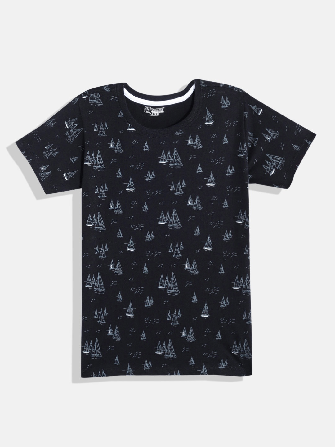 

Eteenz Boys Premium Cotton Graphic Printed T-shirt, Black