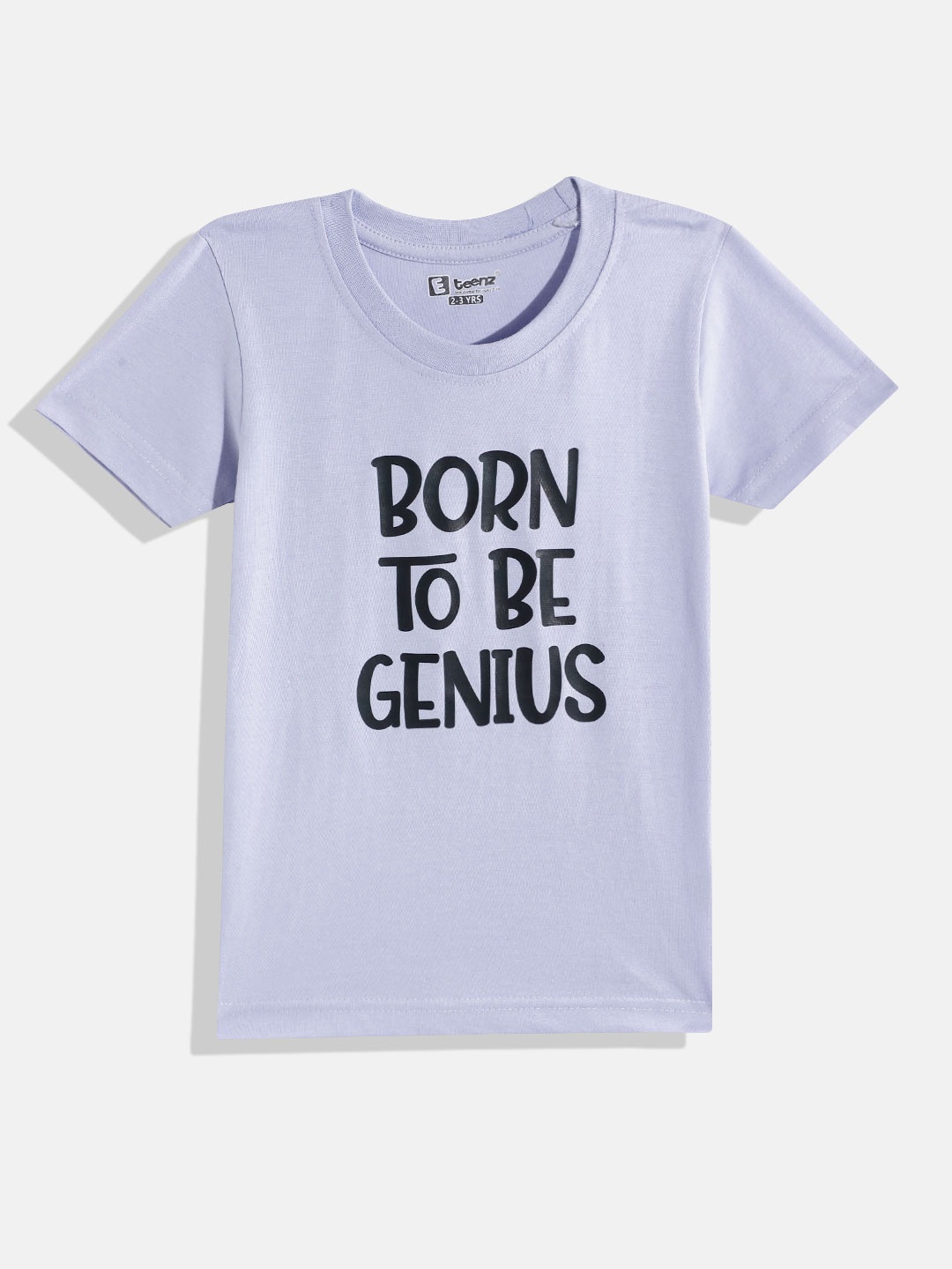 

Eteenz Boys Typography Printed Premium Cotton T-shirt, Lavender
