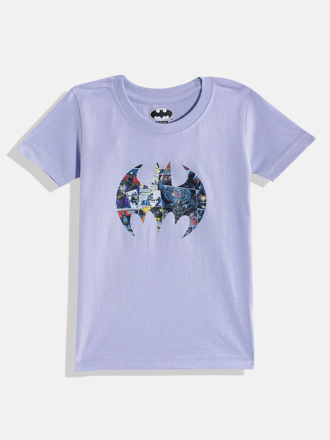 

Eteenz Boys Batman Printed Premium Cotton T-shirt, Lavender