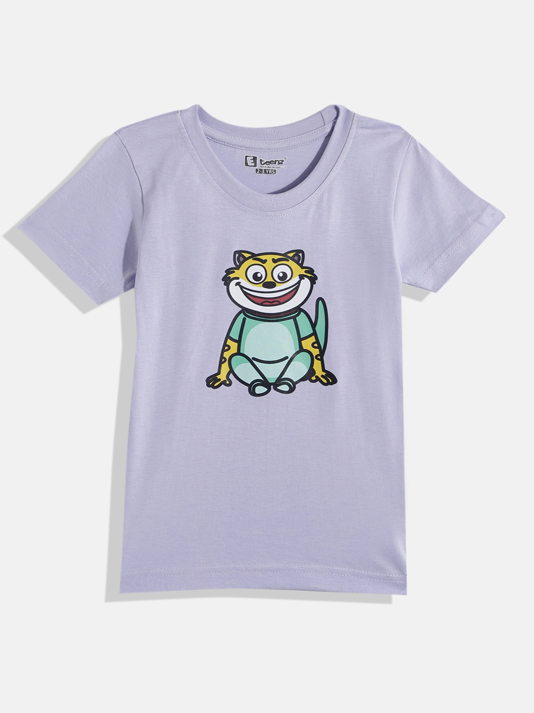 

Eteenz Boys Premium Cotton Printed T-shirt, Purple