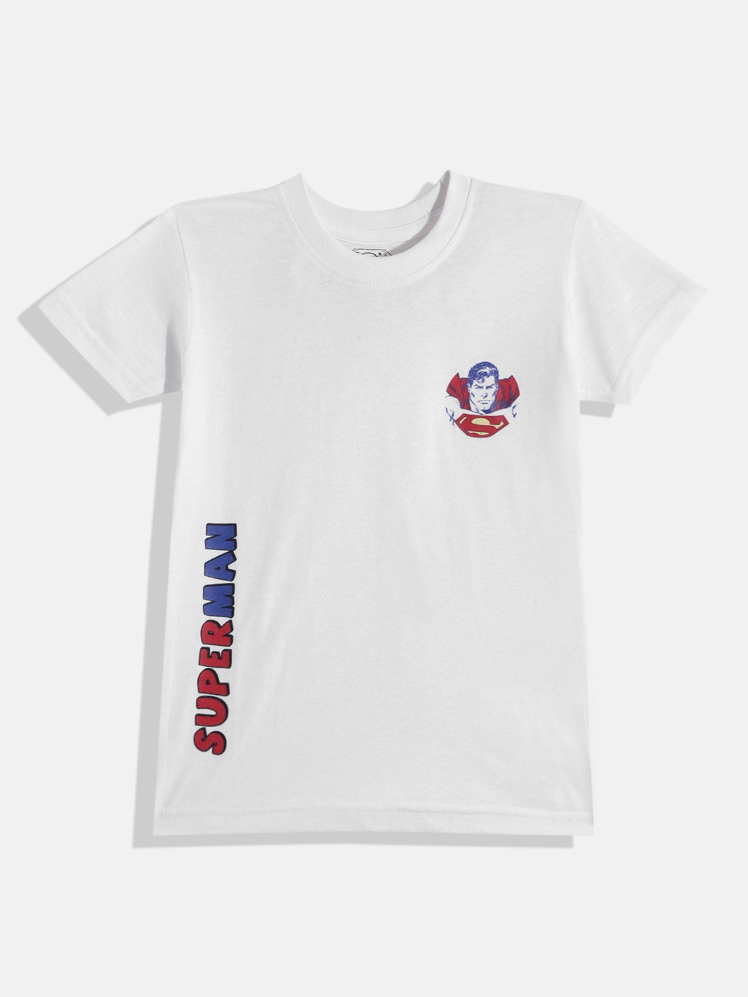 

Eteenz Boys Premium Cotton Superman Printed T-shirt, White