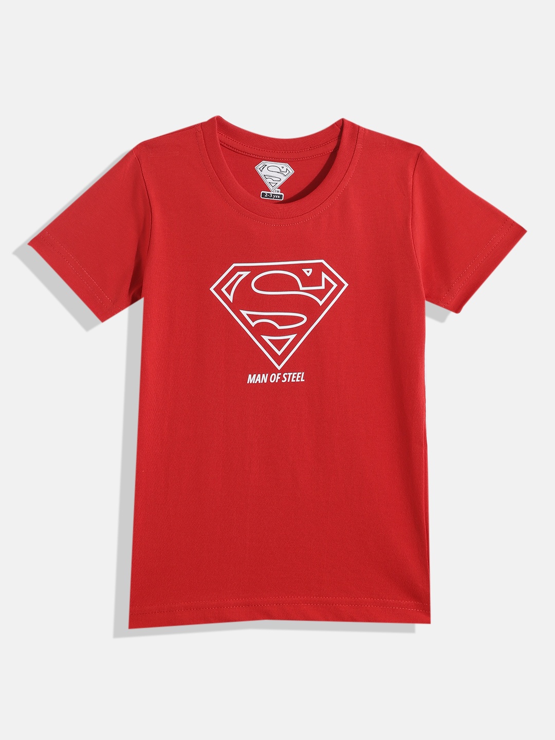 

Eteenz Boys Premium Cotton Superman Printed T-shirt, Red