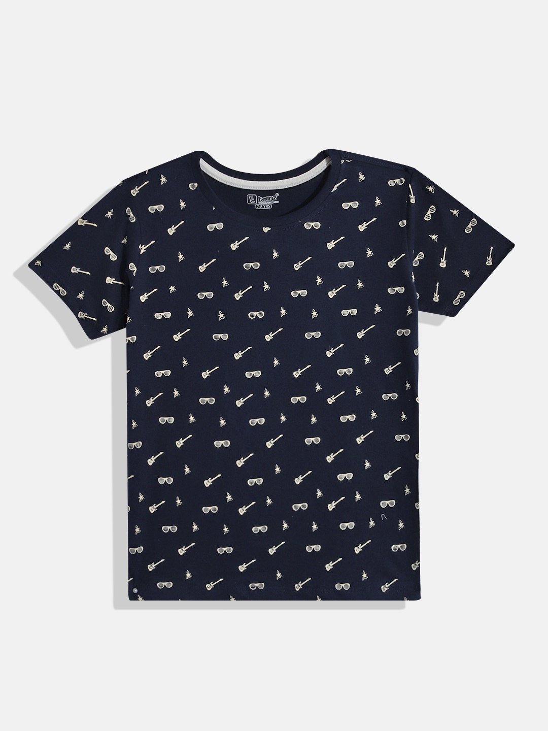 

Eteenz Boys Premium Cotton Graphic Printed T-shirt, Navy blue