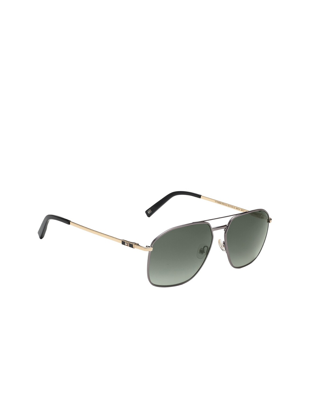 

Tommy Hilfiger Men Square Sunglasses with UV Protected Lens - TH 2585 C2 Gunbkgn-19 59 S, Green