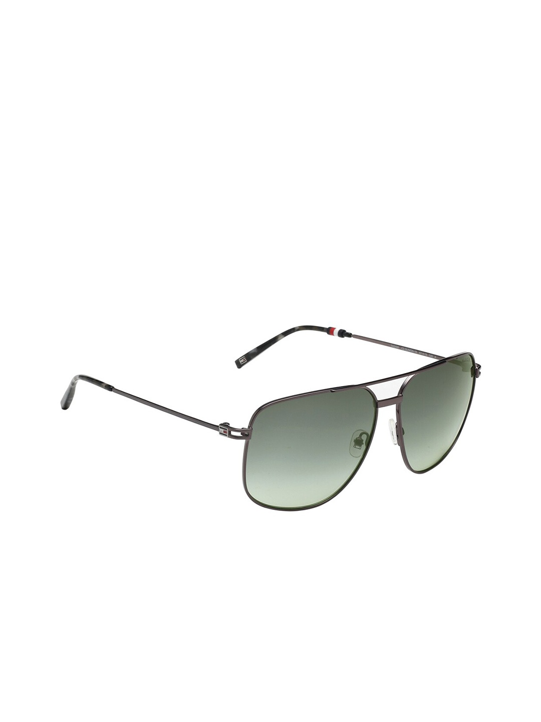 

Tommy Hilfiger Men Square Sunglasses with UV Protected Lens - TH 2590 C2 gungn-19 61 S, Green