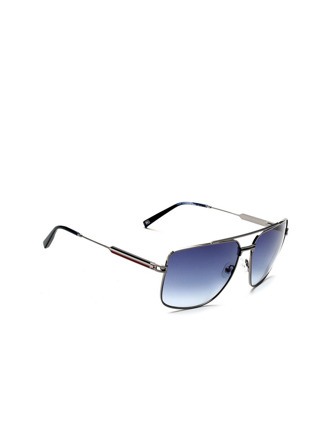 

Tommy Hilfiger Men Square Sunglasses With UV Protected Lens-TH 2591 C1 sibl-33 59 S, Blue