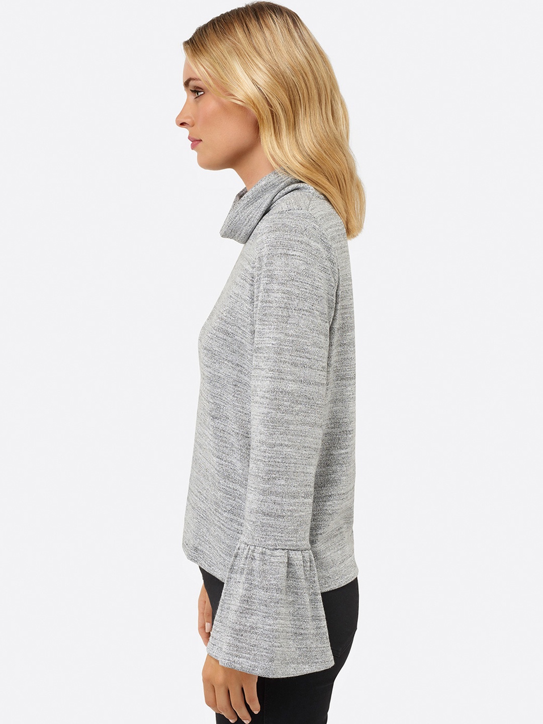 

Forever New Women Grey Solid Top