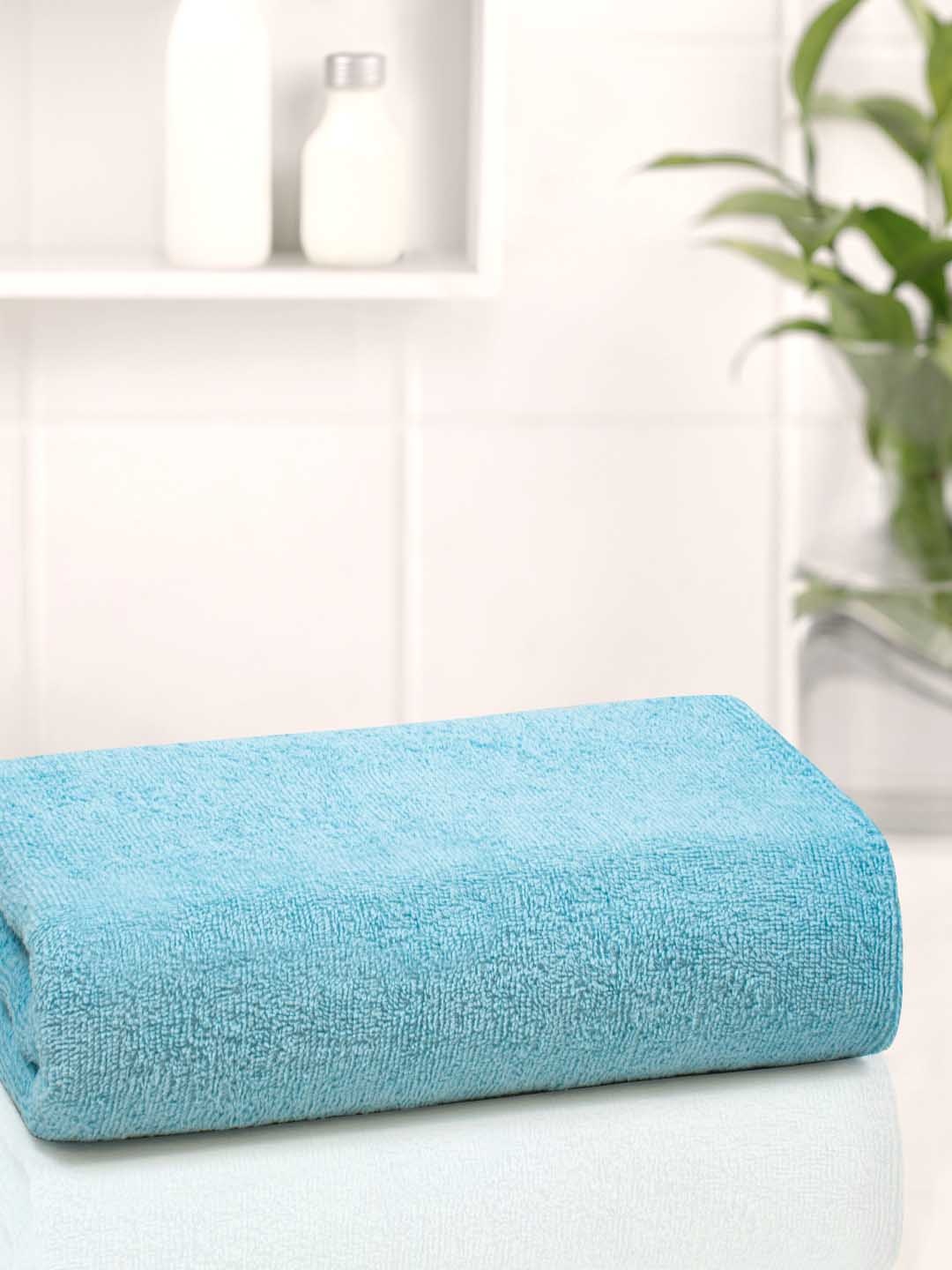 

Anko 1 Pcs Blue 550 GSM Pure Cotton Malmo Antibacteria Large Bath Towel