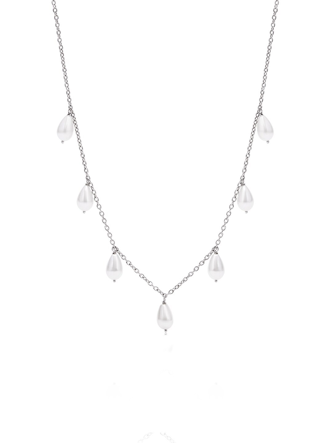 

March by FableStreet Silver Rhodium-Plated Necklace