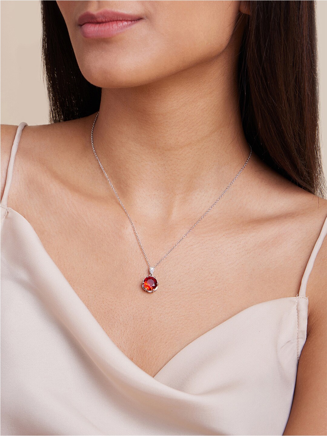 

March by FableStreet Silver Rhodium-Plated Chain