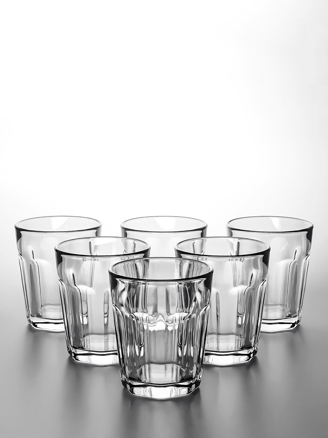 

Anko Transparent 6 Pieces Textured Wine Glass 270 ml each