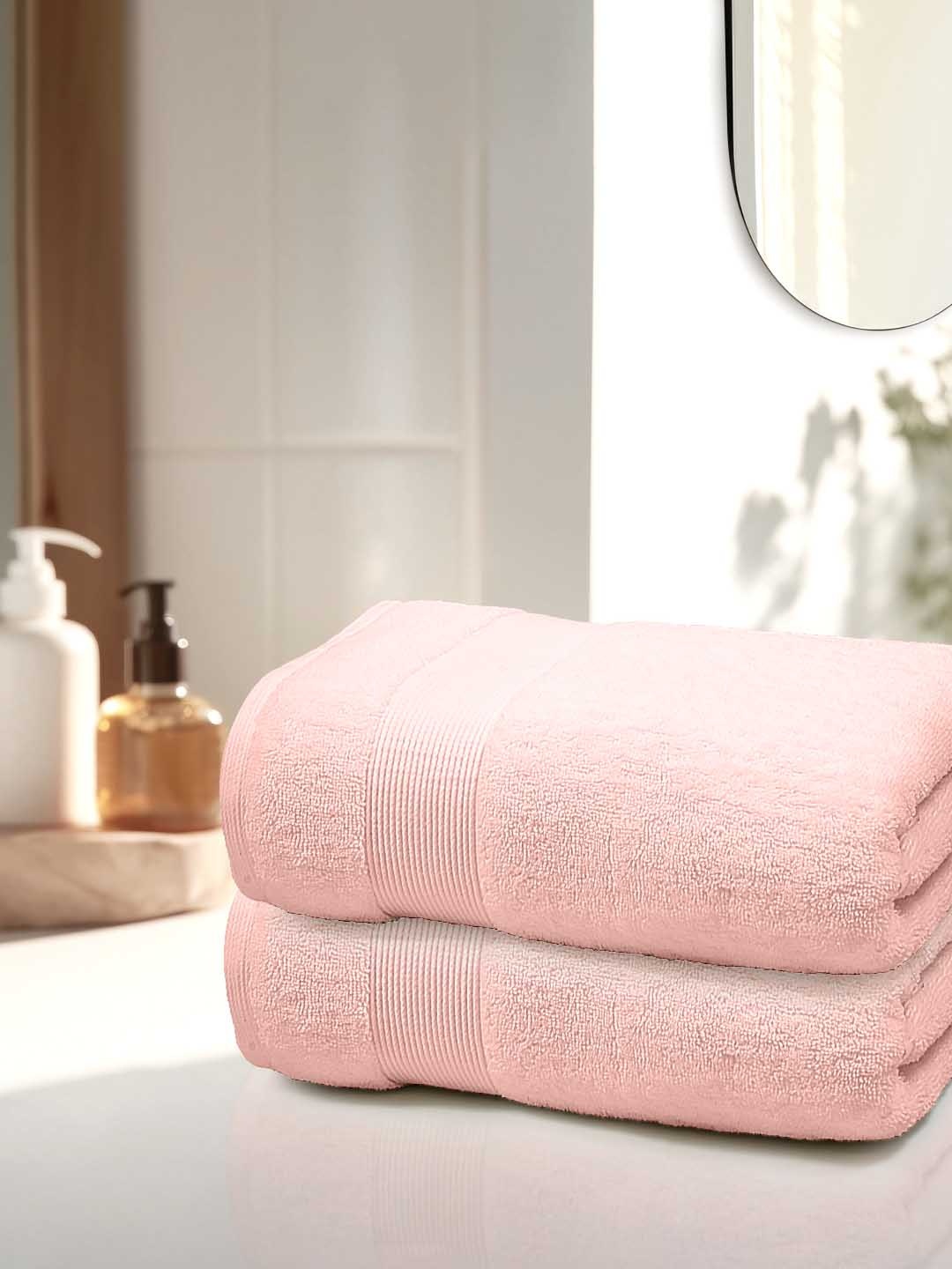 

Anko Pink 670 GSM Pure Cotton Antibacteria Hand Towel Set of 2