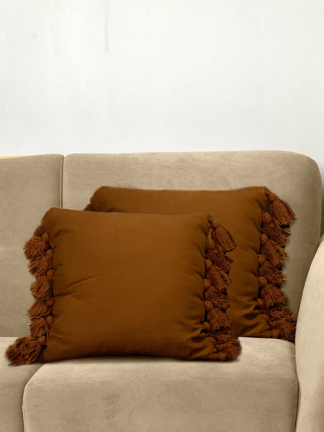 

Anko Brown 2-Pieces Square Cushion Covers