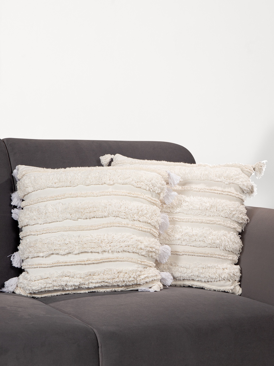 

Anko Cream-Coloured 2-Pieces Square Cushion Covers