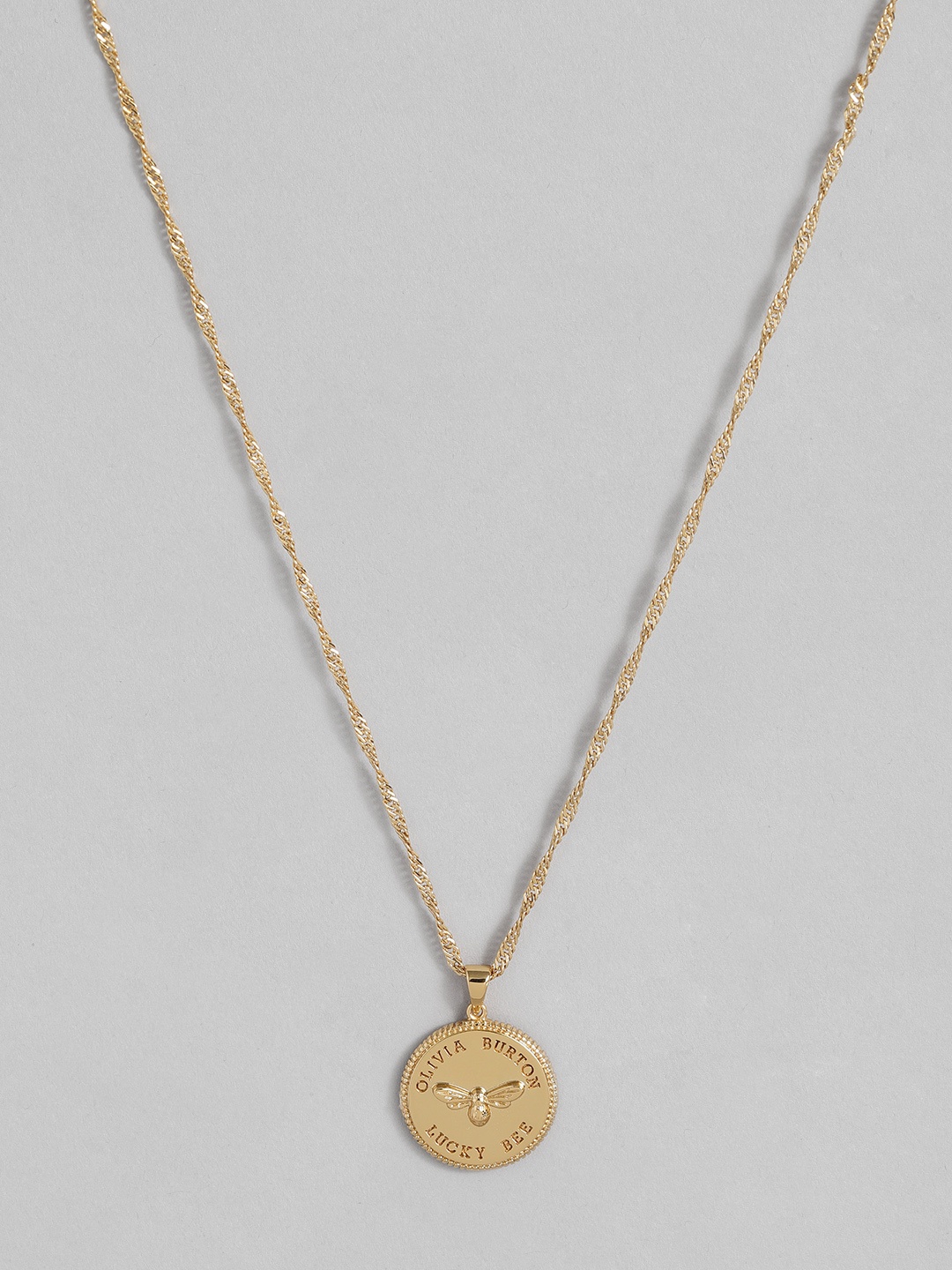 

OLIVIA BURTON LONDON Lucky Bee Pendant With Chain, Gold