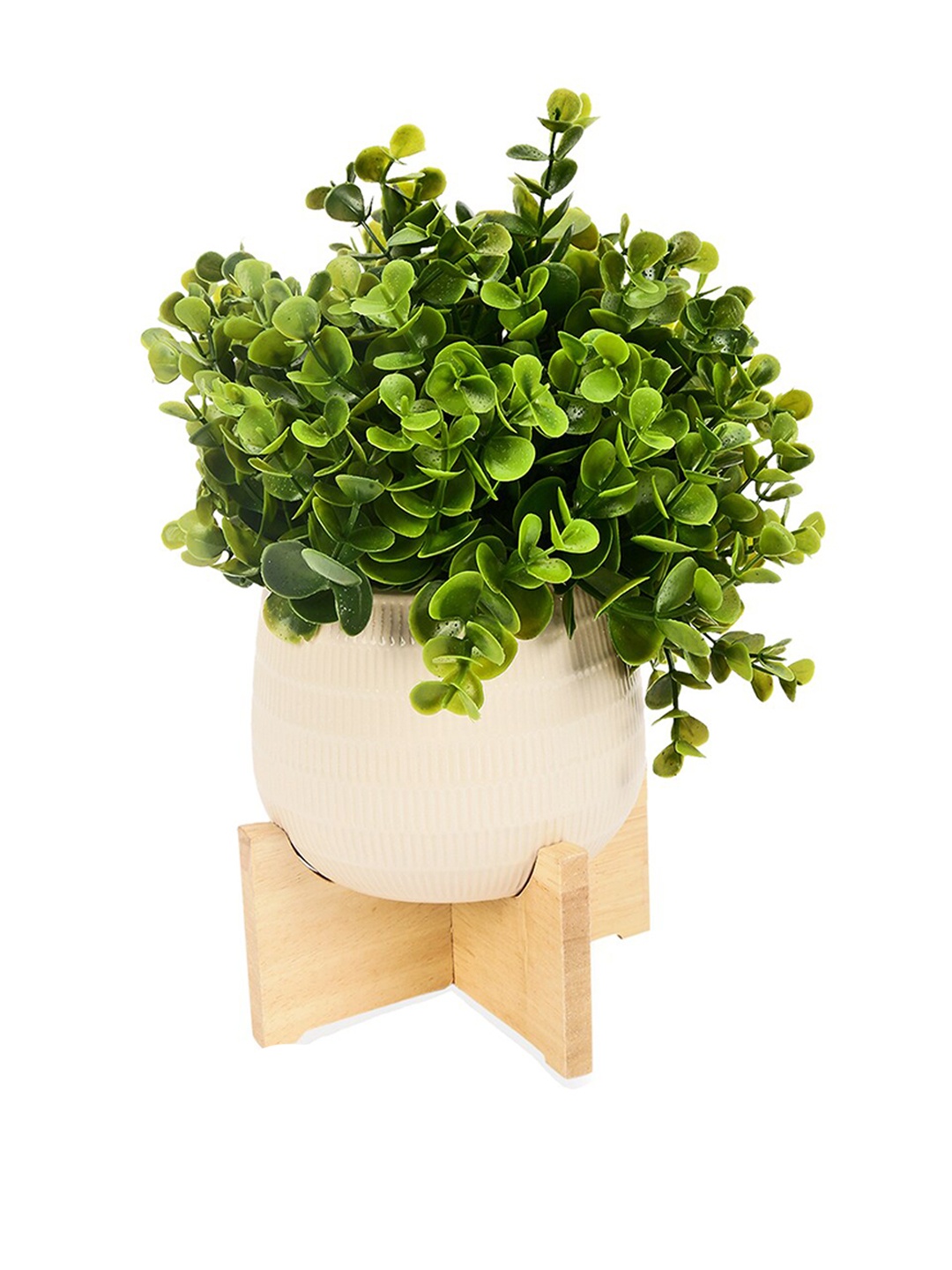 

Anko Beige & Green Artificial Plant With Box Tree On Stand