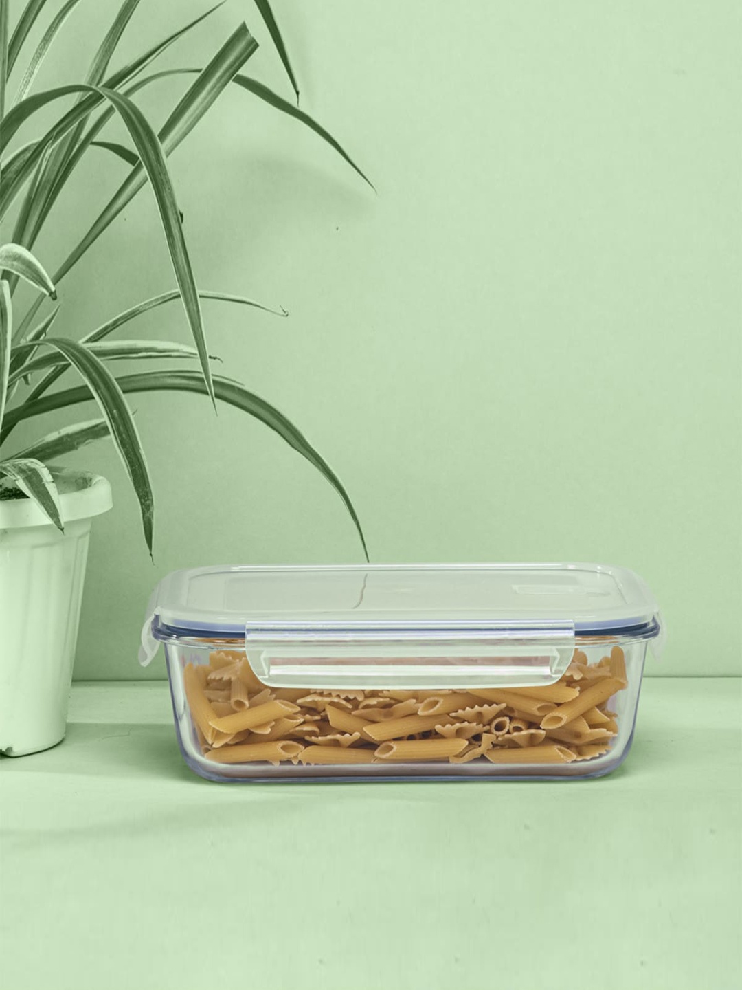 

Anko Transparent Glass Leak Proof Lunch Box 1.1L