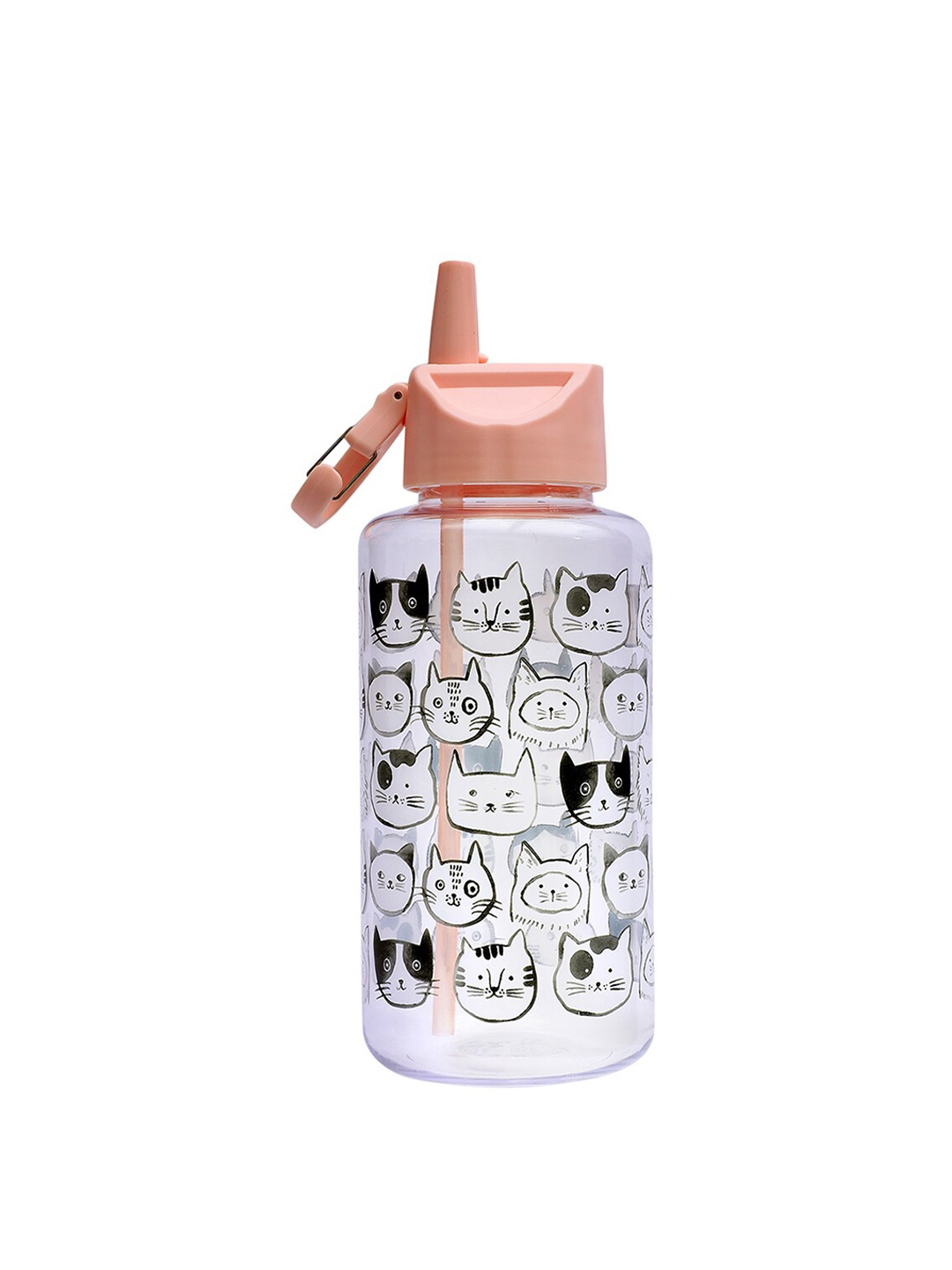 

Anko Pink & Transparent Printed Leak Proof Water Bottle - 1L