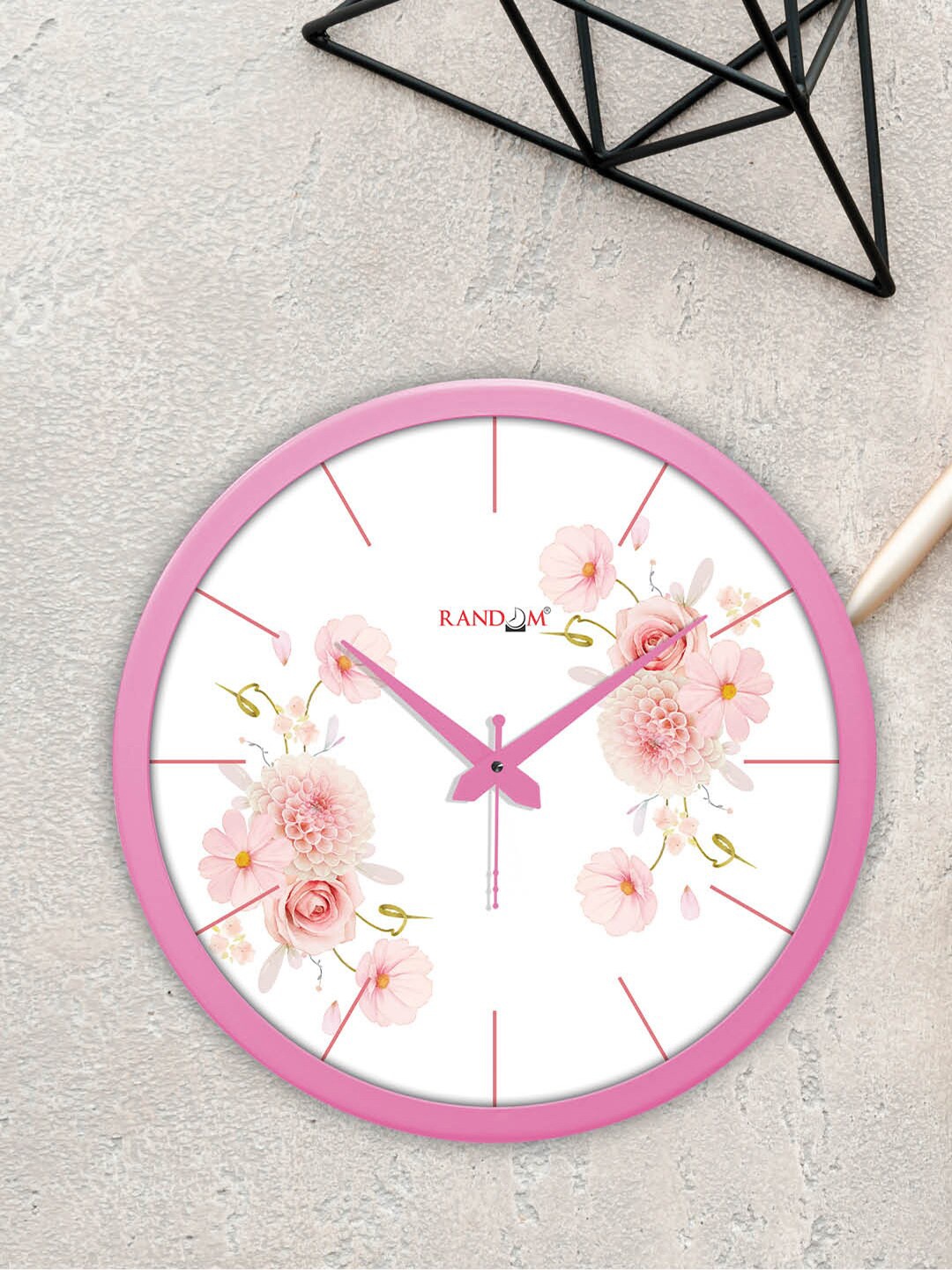 

RANDOM Pink Contemporary Wall Clock