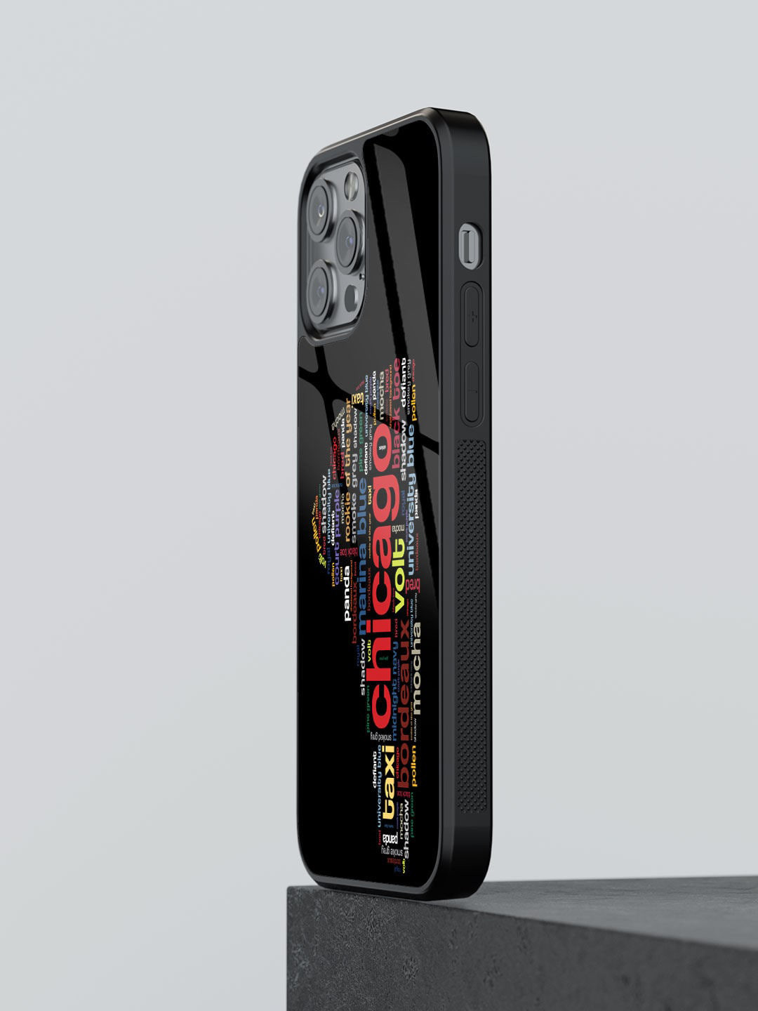 

macmerise Sneakerhead Labels Design Glass iPhone 12 Pro Back Case, Black