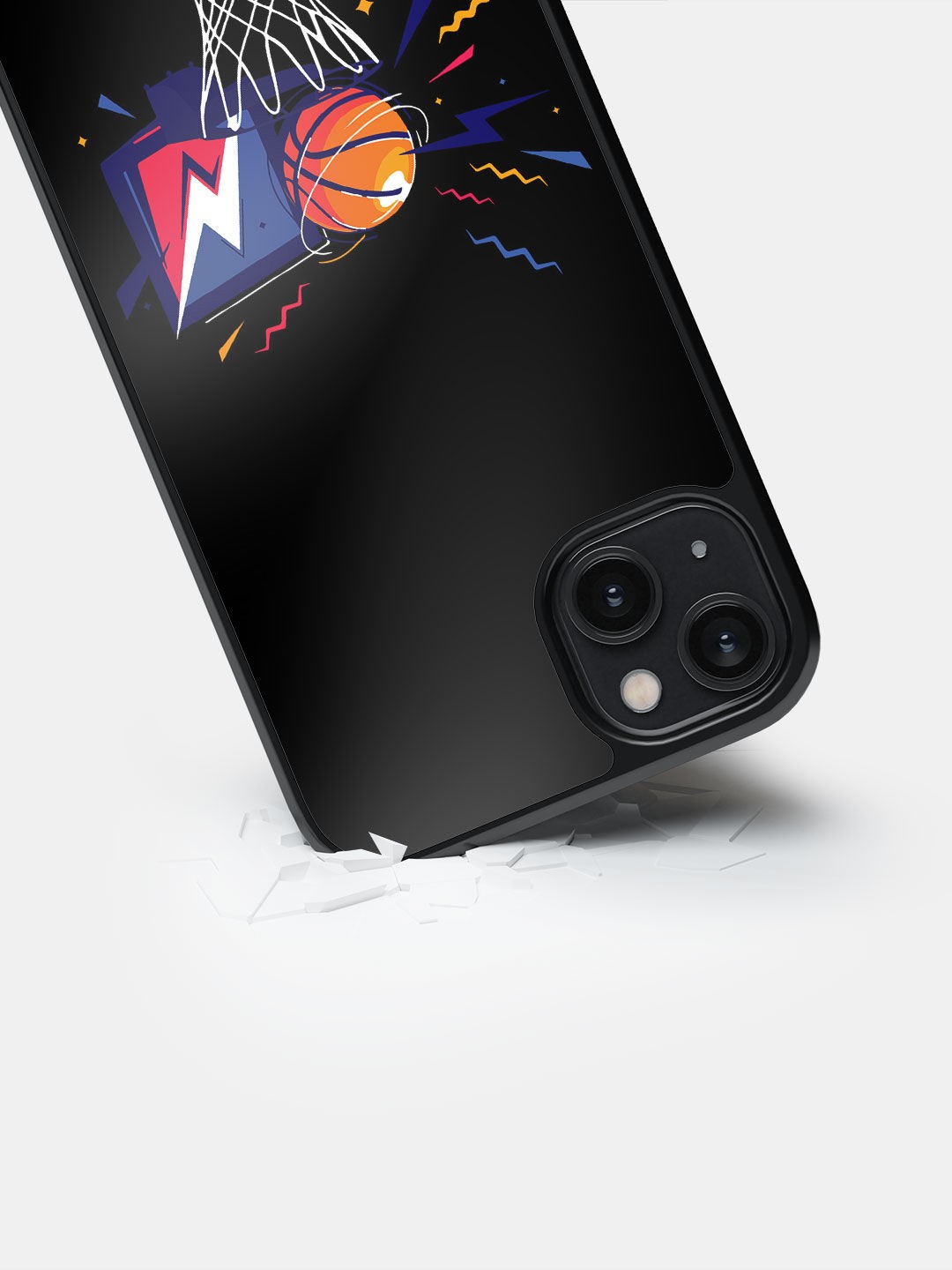 

macmerise Printed iPhone 14 Plus Bumper Case, Black
