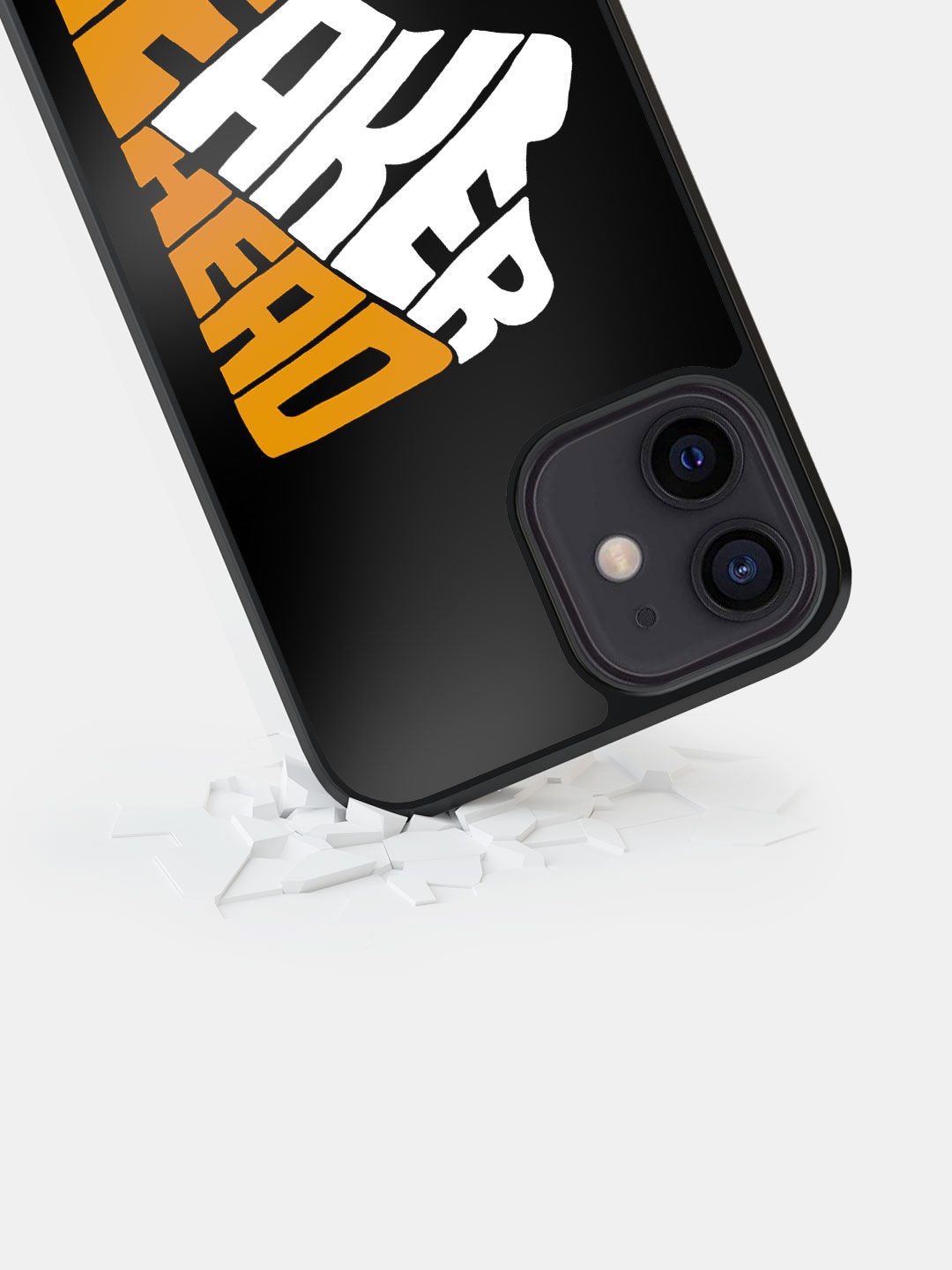 

macmerise iPhone 12 Sneakerhead Taxi Typography Printed Bumper Case, Black