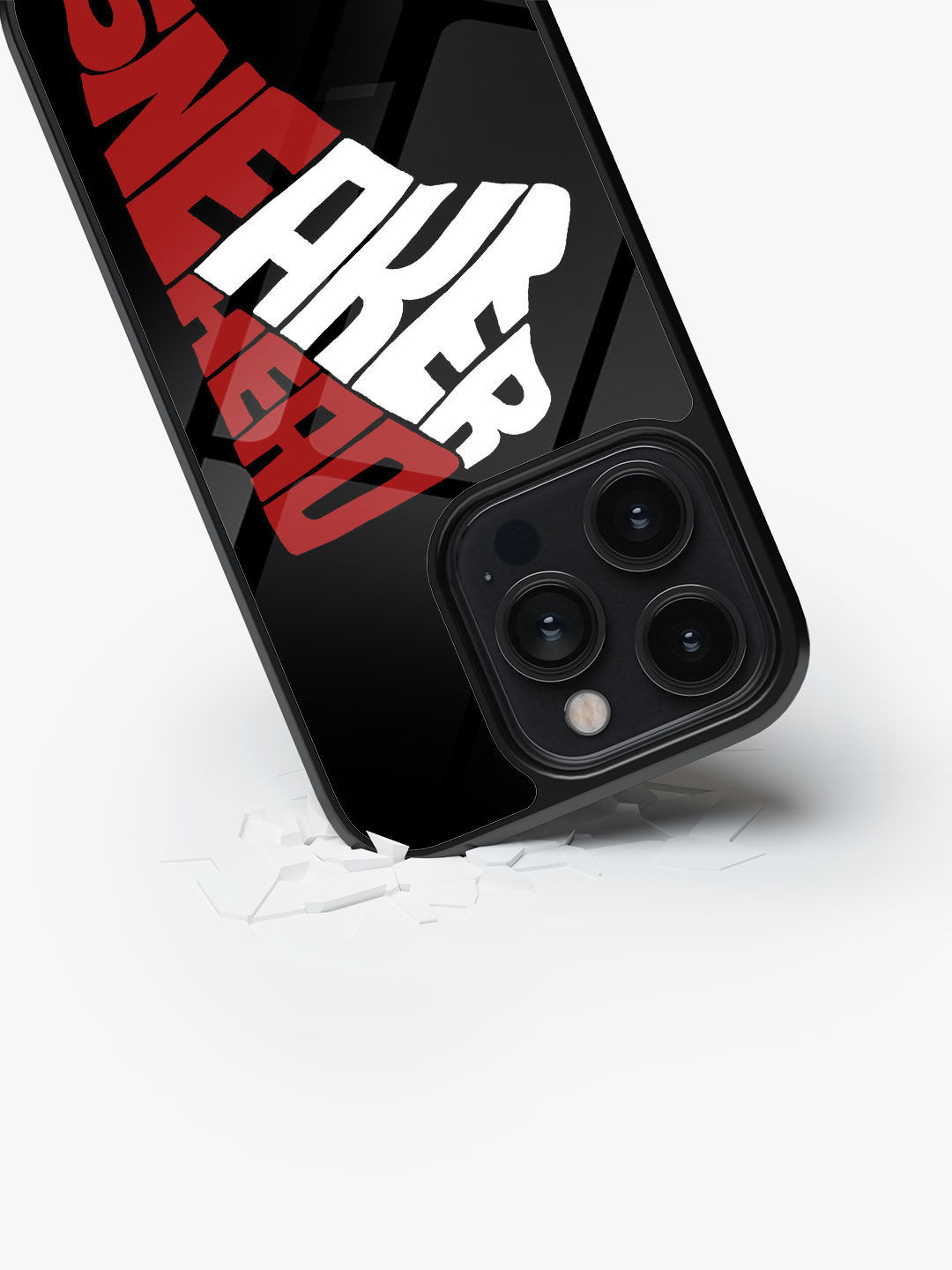

macmerise Typography Sneakerhead Printed iPhone 14 Pro Back Case, Black