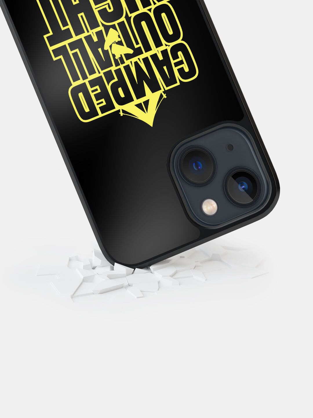 

macmerise Typography Printed iPhone 13 Mini Bumper Case, Black