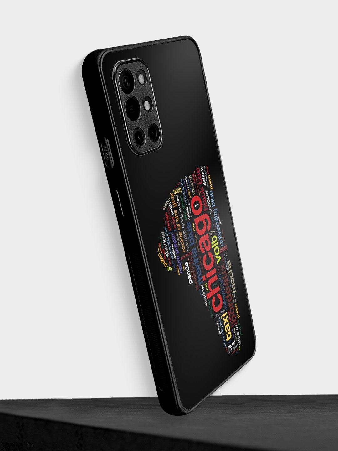 

macmerise Unisex Printed OnePlus 9R Bumper Case, Black
