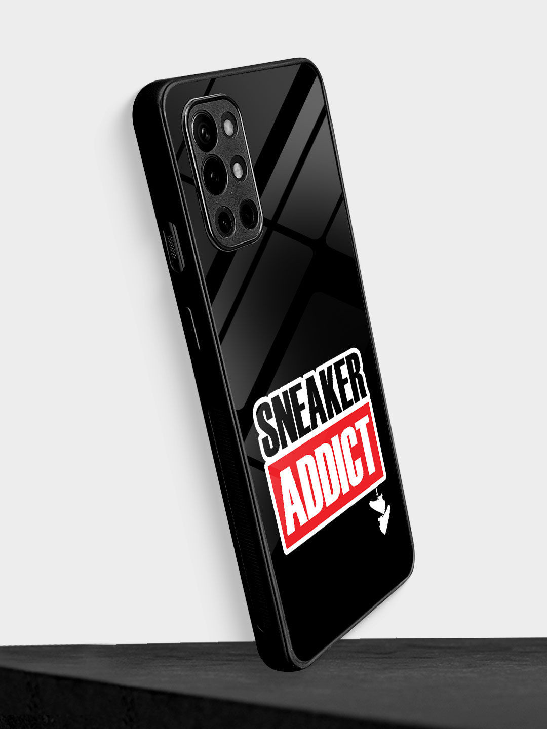 

macmerise Unisex Sneakerhead Addict OnePlus 9R Back Case, Black