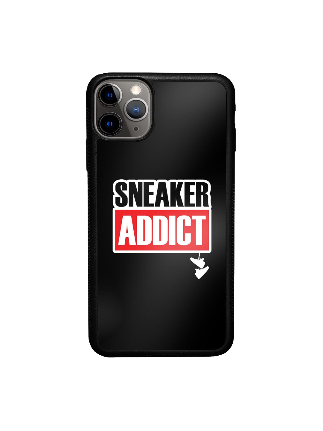 

macmerise Unisex Sneakerhead Addict iPhone 11 Pro Max Bumper Case, Black