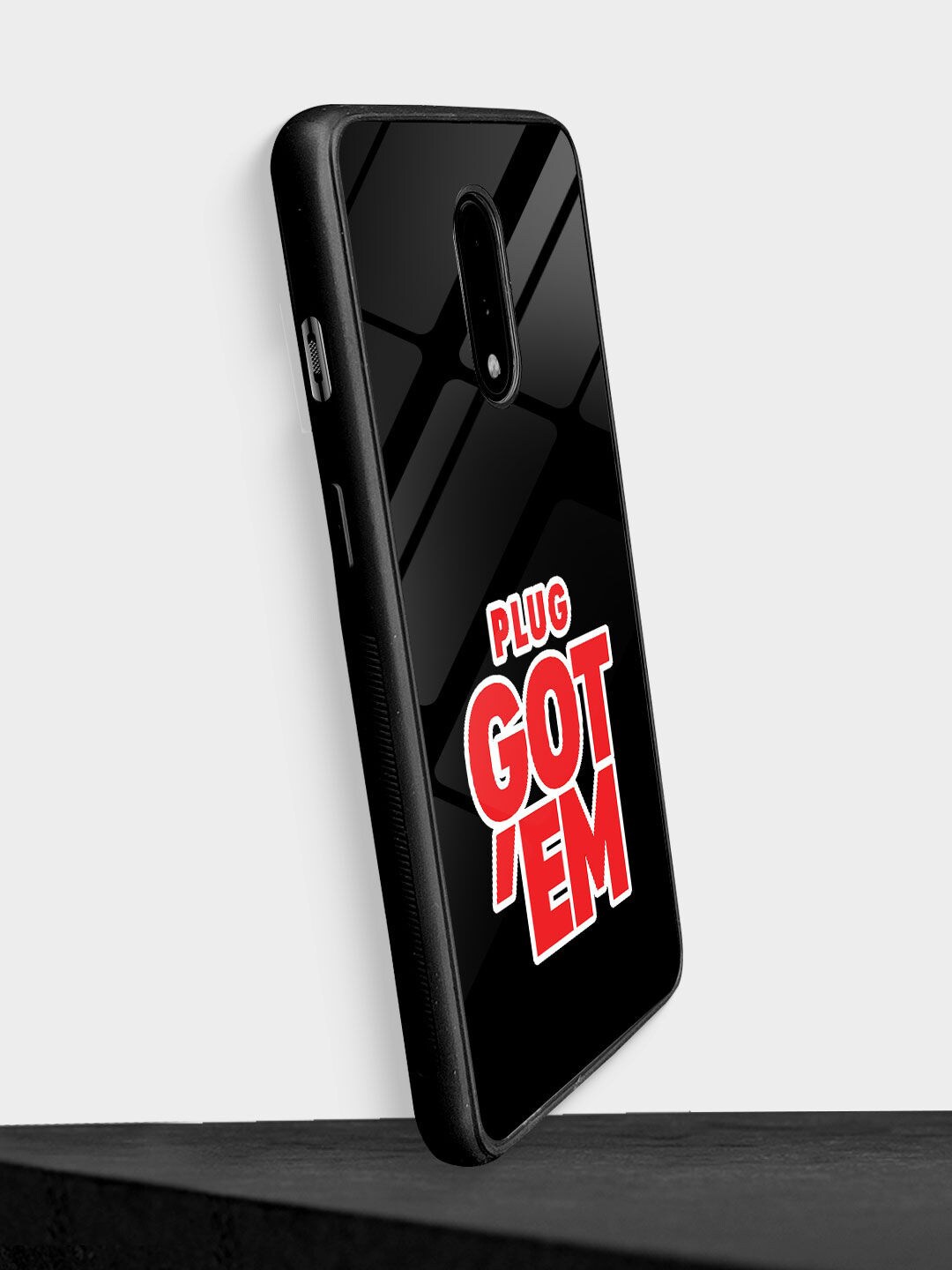 

macmerise Sneakerhead Plug Gote OnePlus 7 Back Case, Black