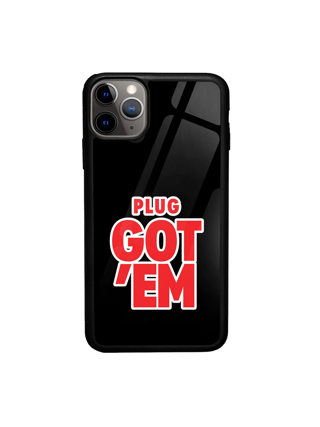 

macmerise Sneakerhead Plug Gote m Printed iPhone 11 Pro Glass Back Case, Black