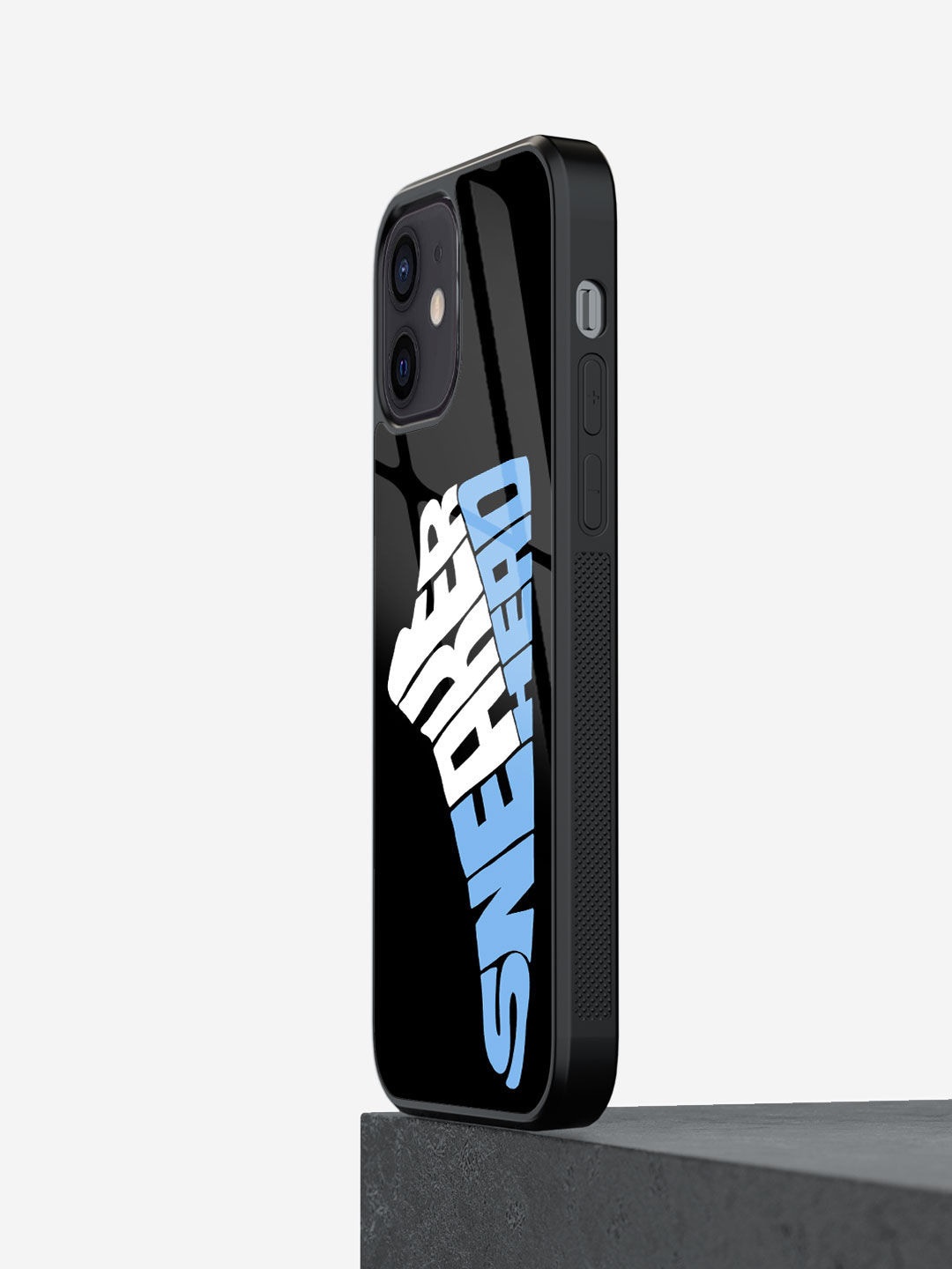 

macmerise Sneakerhead UNC Glass iPhone 12 Mini Phone Back Case, Black