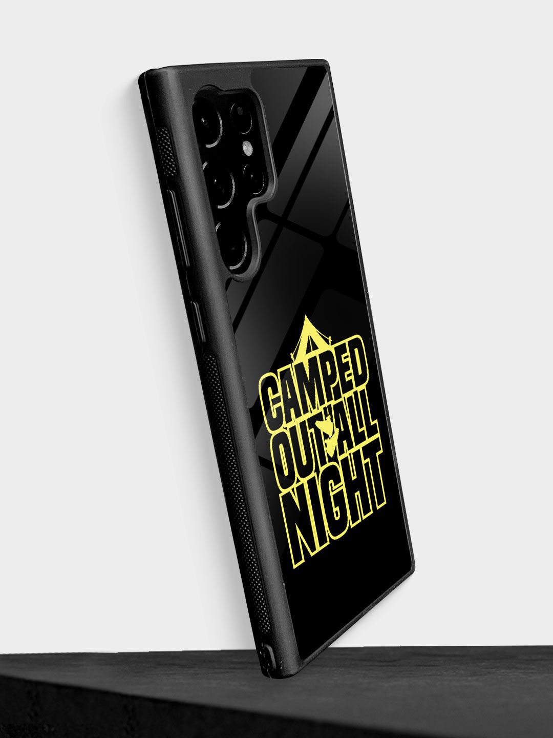 

macmerise Sneakerhead Camped Out Samsung S22 Ultra Back Case, Black