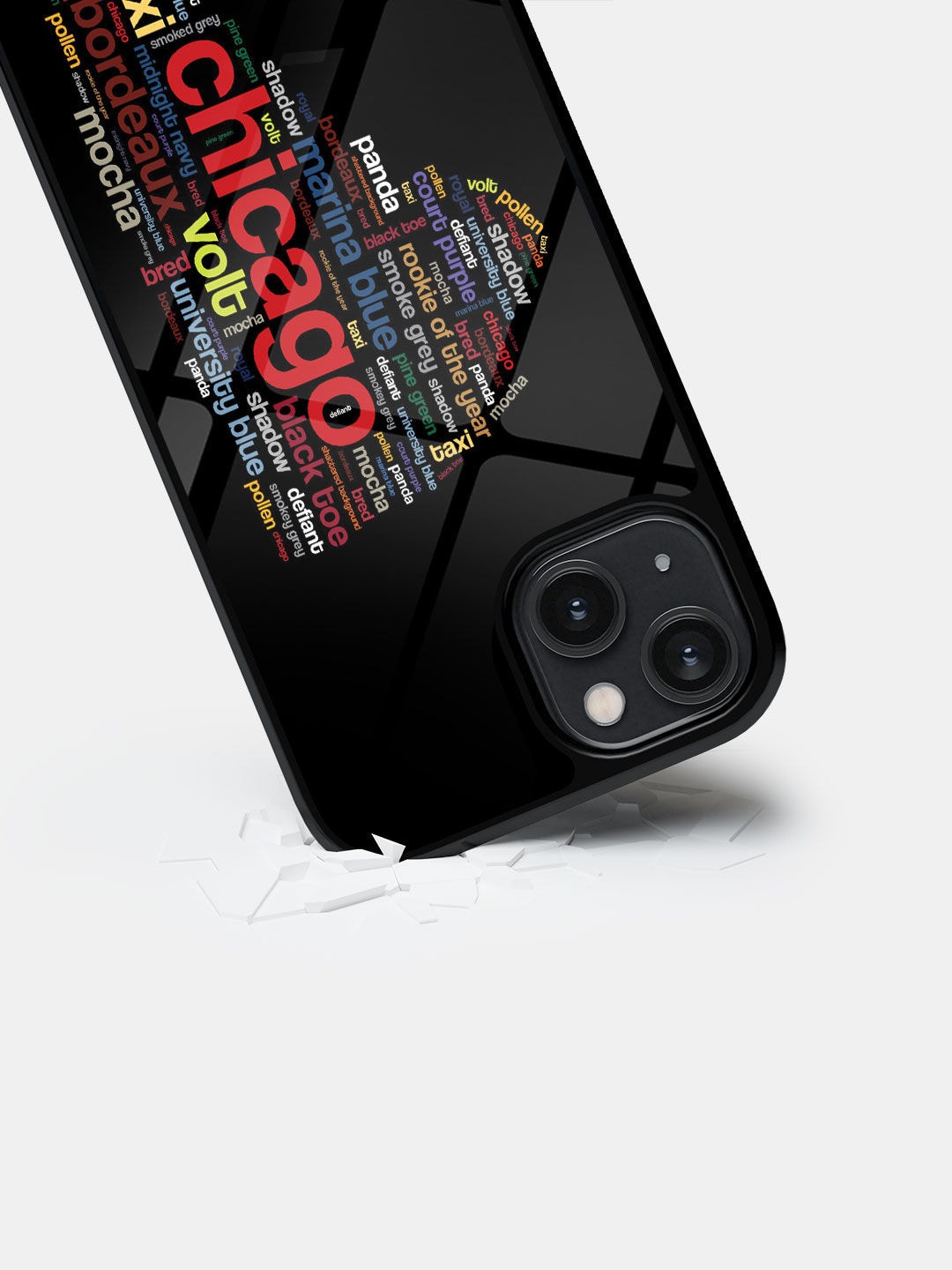 

macmerise iPhone 14 Sneakerhead Labels Back Case, Black