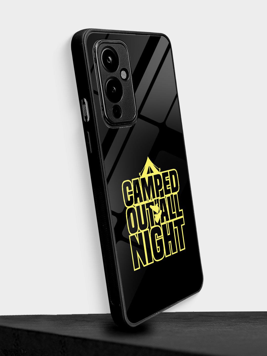 

macmerise Sneakerhead Camped Out Glass OnePlus 9 Phone Back Case, Black