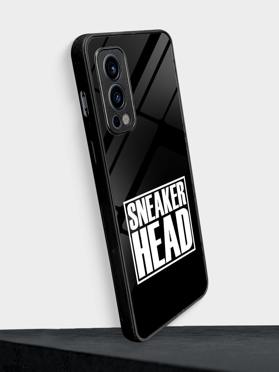 

macmerise Sneakerhead Double Trouble Glass OnePlus Nord 2 Phone Back Case, Black