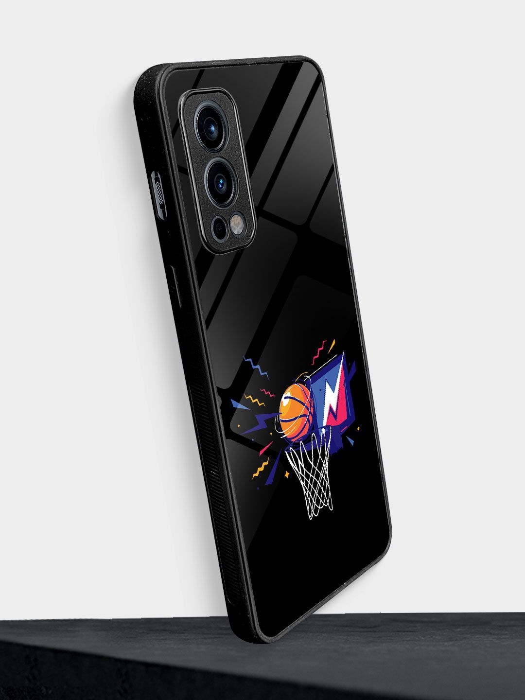 

macmerise Abstract Printed OnePlus Nord 2 Back Case, Black
