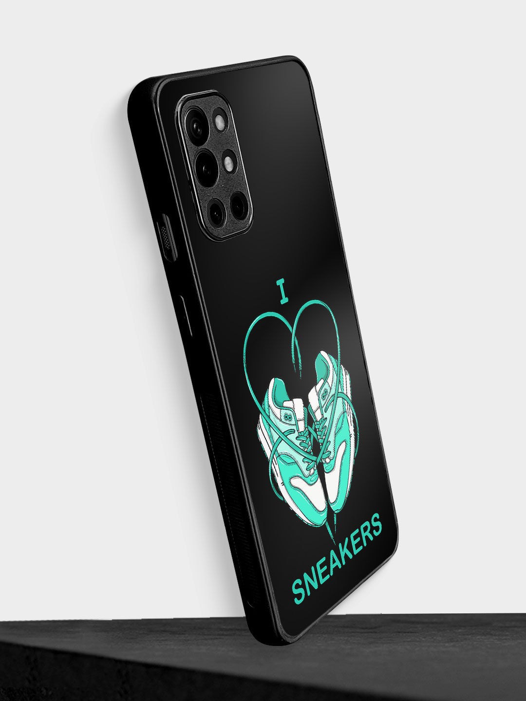 

macmerise Sneakerhead Love OnePlus 9R Bumper Case, Black