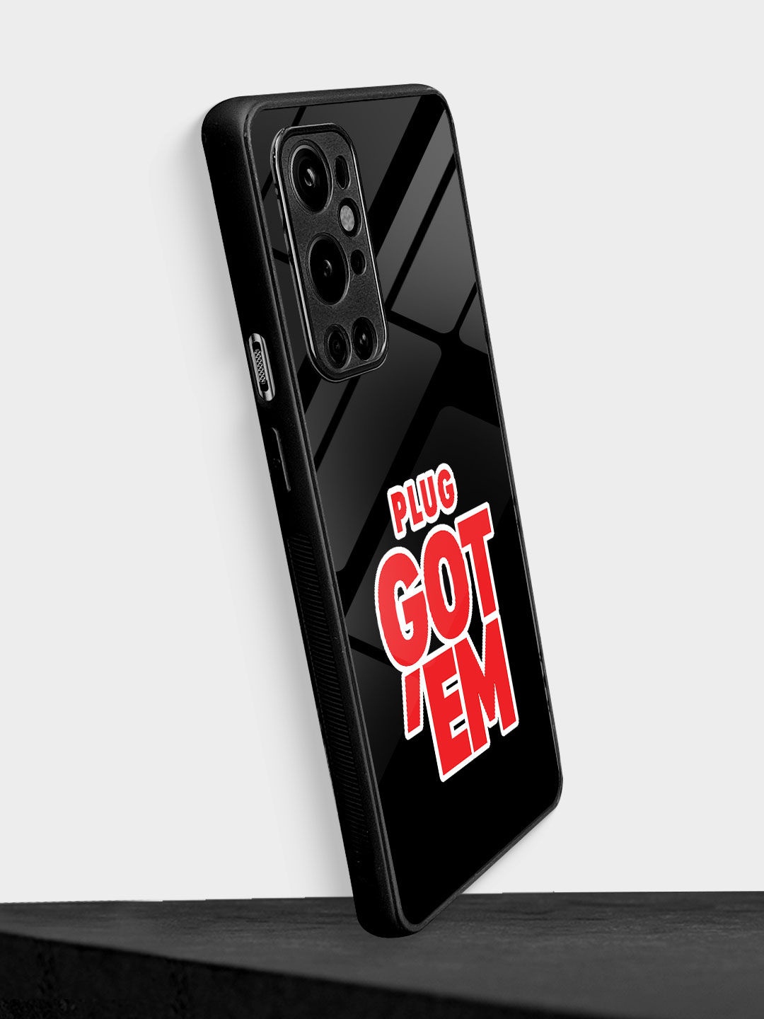 

macmerise Sneakerhead Plug Gote m Glass OnePlus 9 Pro Phone Back Case, Black