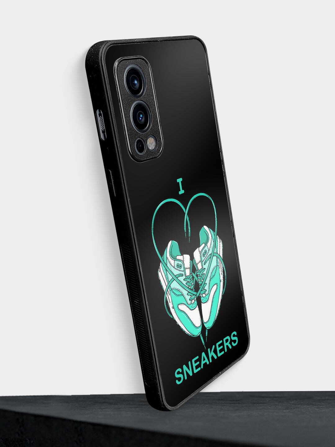 

macmerise Sneakerhead Love Printed OnePlus Nord 2 Bumper Case, Black