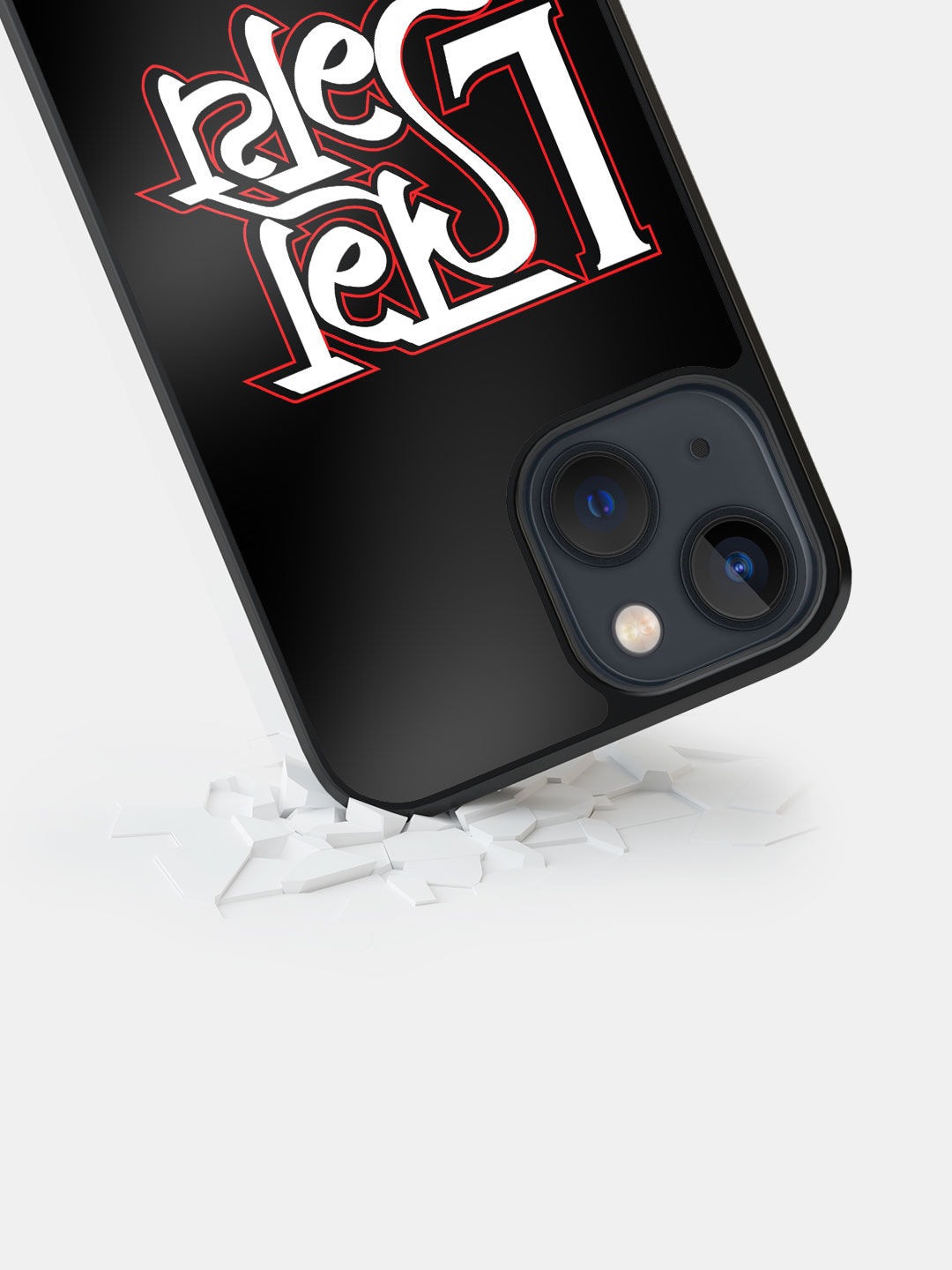

macmerise Printed iPhone 13 Bumper Case, Black