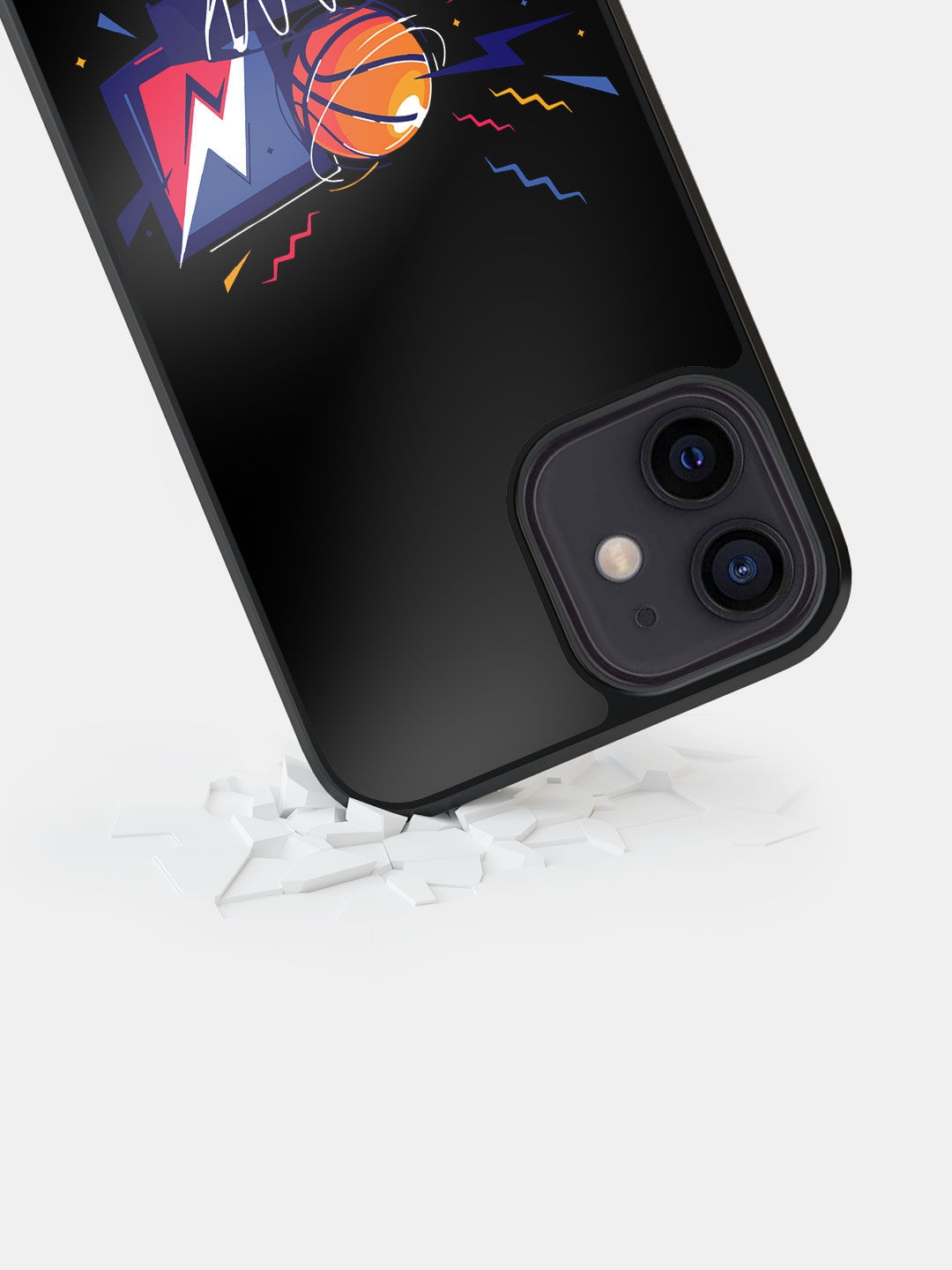 

macmerise Sneakerhead Basket Printed iPhone 12 Mini Bumper Back Case, Black
