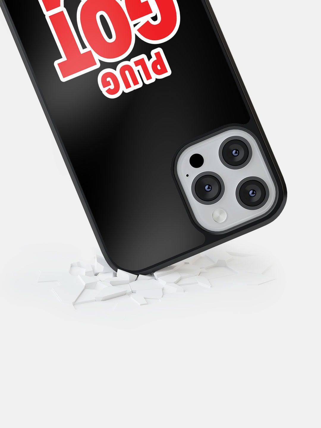 

macmerise Iphone 13 Pro Max Sneakerhead Plug Got Em Bumper Case, Black