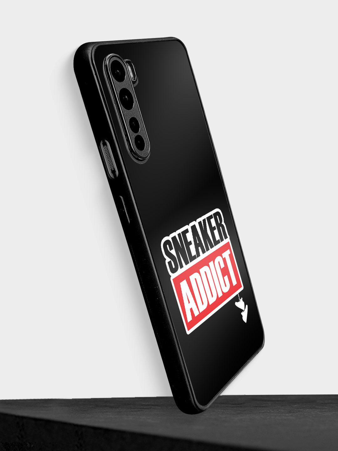 

macmerise Sneakerhead Addict Bumper OnePlus Nord Phone Back Case, Black